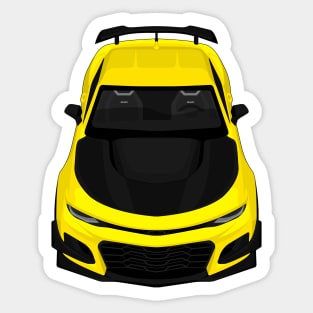 camaro zl1 1le yellow Sticker